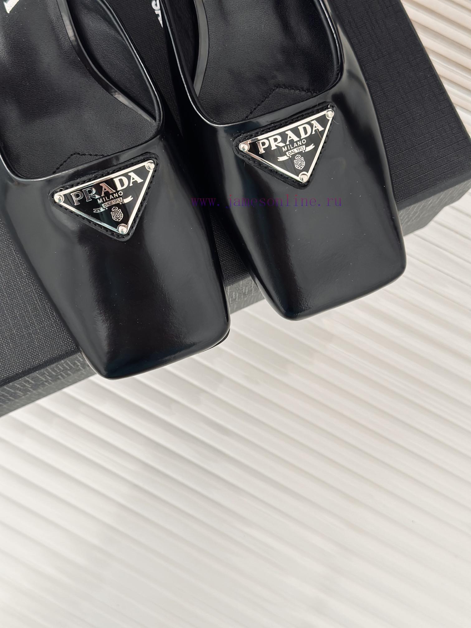 PRADA/PRADA Classic Spring/SummerTriangle Logo SlippersThe Simple Design Is Probably Its Most A f7kmteid - Image 8