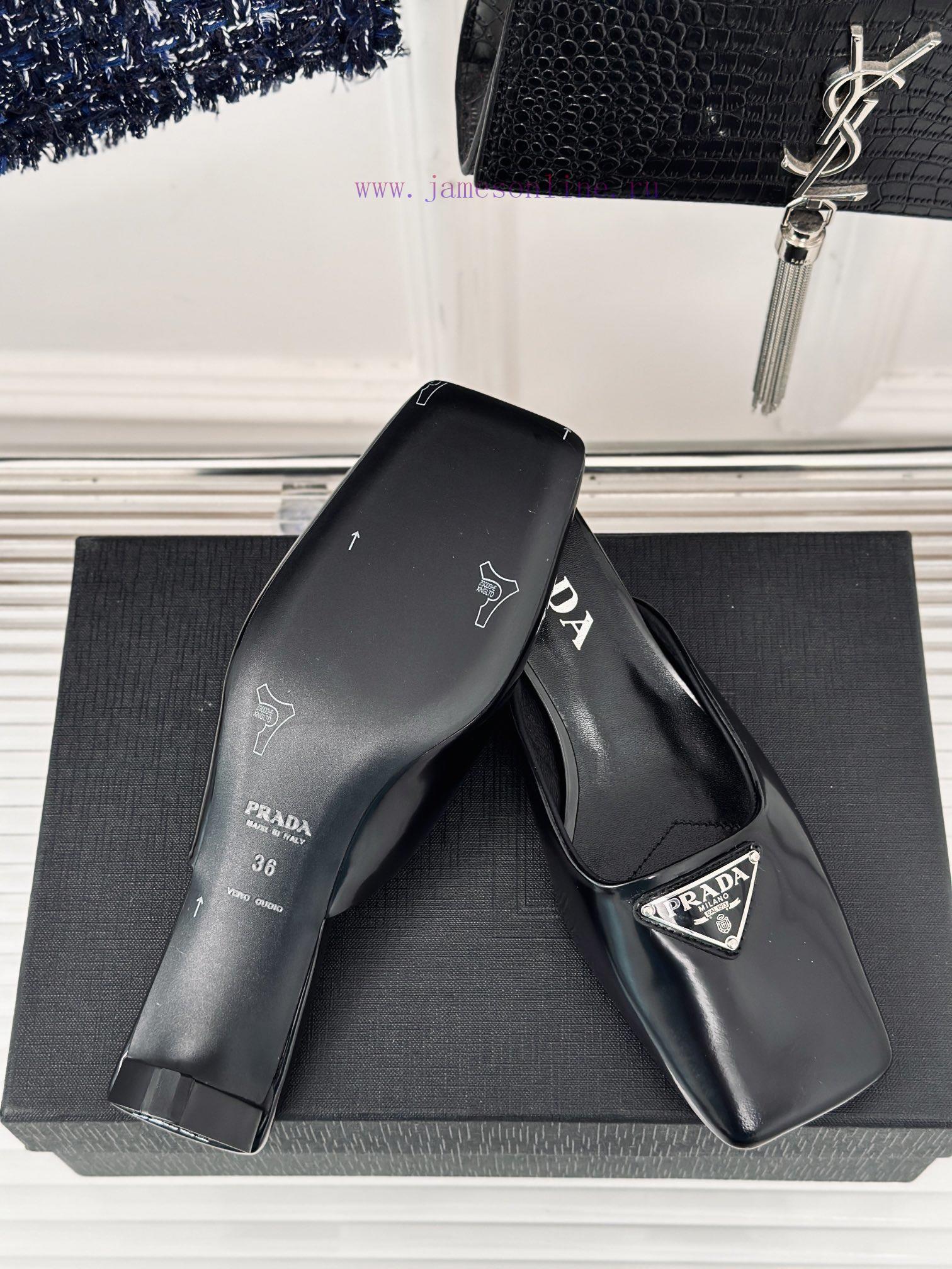 PRADA/PRADA Classic Spring/SummerTriangle Logo SlippersThe Simple Design Is Probably Its Most A f7kmteid - Image 10