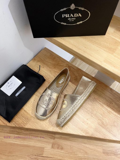 Prada/Prada 2024 Early Spring Leather Woven Shoes This Woven Shoe Is Equipped With A Soft Sheep y3ioth7c - Image 9