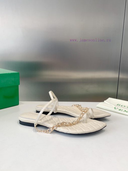Bottego Veneta * Bv Square Toe Back Empty High-heeled Slippers Cool SlippersImported Waxed Cowh 5npk4bt1 - Image 3