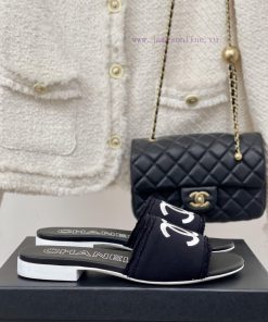 Chanel | Chanel 24P Spring/Summer New ProductsDouble C Embroidered SlippersI Look Forward To Ch ajn3h08t