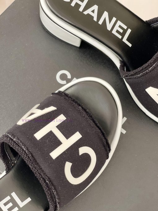 Chanel | Chanel 24P Spring/Summer New ProductsEmbroidered Letter SlippersI Look Forward To Chan rafoyrsx - Image 7