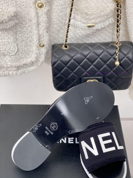 Chanel | Chanel 24P Spring/Summer New ProductsEmbroidered Letter SlippersI Look Forward To Chan rafoyrsx - Image 10