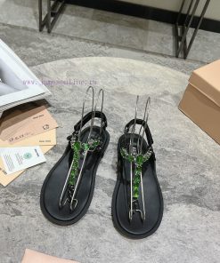 Miu Miu 24 Fashion Week Runway Sandals Flip Flops Popular On Major Purchasing Websites Around T vlak3230