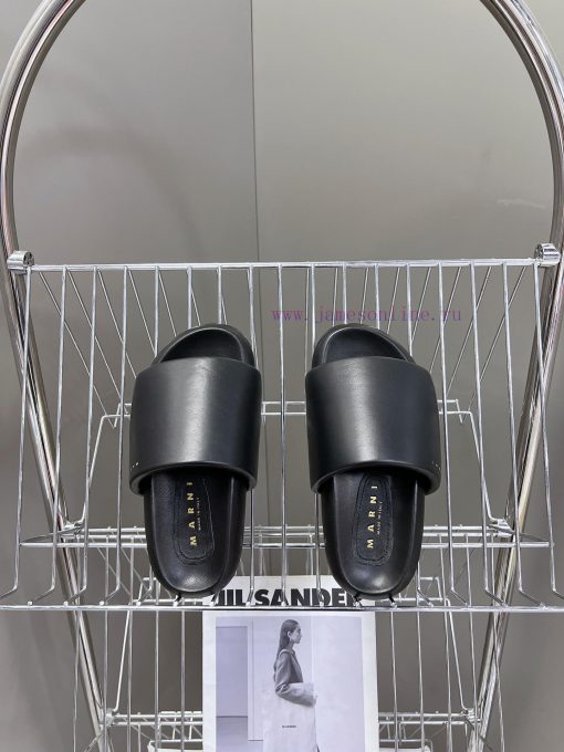 Marni 24ss Runway Cross DragThe Upper Of The Shoe Is Made Of A Whole Piece Of Leather Material k5bbosin - Image 7