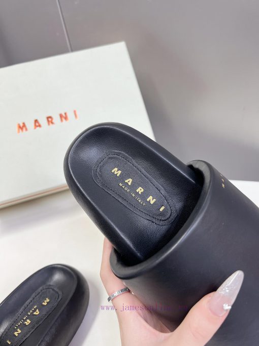Marni 24ss Runway Cross DragThe Upper Of The Shoe Is Made Of A Whole Piece Of Leather Material k5bbosin - Image 8