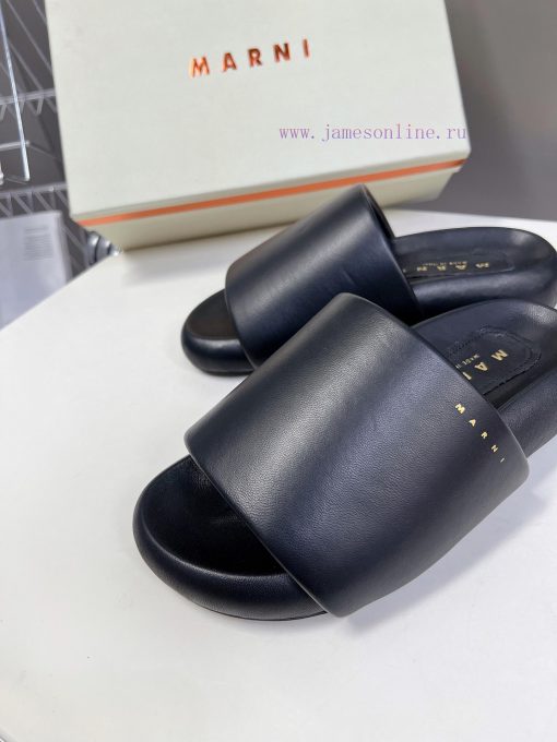 Marni 24ss Runway Cross DragThe Upper Of The Shoe Is Made Of A Whole Piece Of Leather Material k5bbosin - Image 9