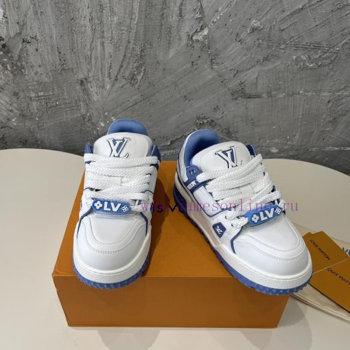 Couple's LV Trainer Maxi Sneakers ️️ Smooth Cowhide Leather Infused With Rubber LV Letters Rein xn2hfaf7 - Image 6
