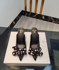 Out Balmain 2024 Spring/Summer Fashion Bow High Heels SlippersBrand Balmain 𝘽𝙖𝙡𝙢𝙖𝙞𝙣 By French F ibyv25yq