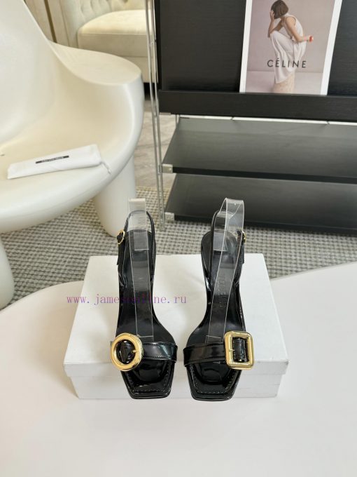 JACQUEMUS Designer BrandSND Simple Square Head Women's High HeelsBow Decoration Square Head Log 1ky5sy8m