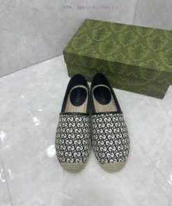 GUCCI New Women's GG Gucci Linen Soled ShoesThe Combination Of Material Texture And Pattern Cre x9odyvzd