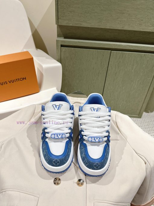 (Fat Version Upgrade) | ² ⁰ ² 4 𝐬𝐬 🤍🤎 Full Leather Couple Outfit LV Louis Vuitton New Trainer L gprfx28f
