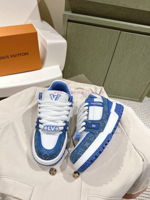(Fat Version Upgrade) | ² ⁰ ² 4 𝐬𝐬 🤍🤎 Full Leather Couple Outfit LV Louis Vuitton New Trainer L gprfx28f - Image 4
