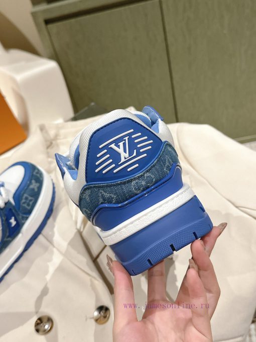 (Fat Version Upgrade) | ² ⁰ ² 4 𝐬𝐬 🤍🤎 Full Leather Couple Outfit LV Louis Vuitton New Trainer L gprfx28f - Image 6