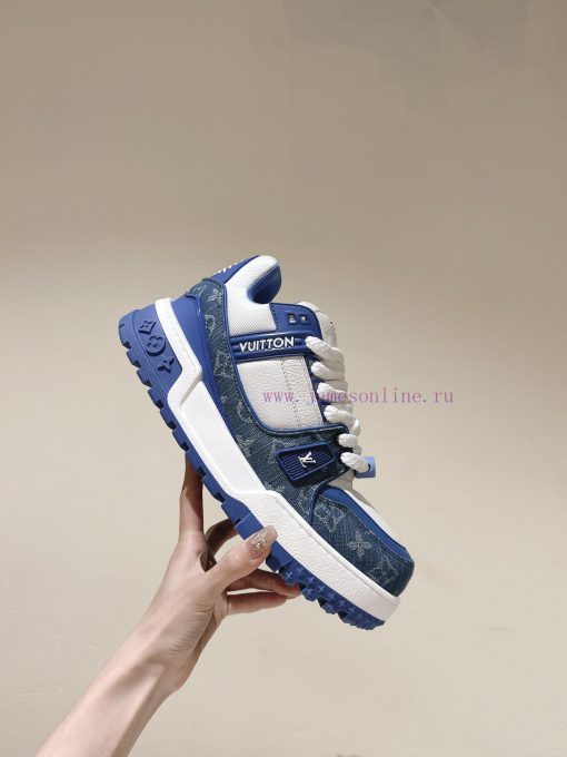 (Fat Version Upgrade) | ² ⁰ ² 4 𝐬𝐬 🤍🤎 Full Leather Couple Outfit LV Louis Vuitton New Trainer L gprfx28f - Image 9