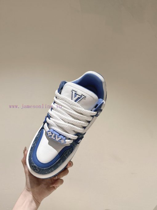 (Fat Version Upgrade) | ² ⁰ ² 4 𝐬𝐬 🤍🤎 Full Leather Couple Outfit LV Louis Vuitton New Trainer L gprfx28f - Image 10