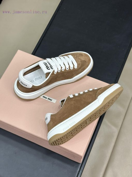 Top Qualitymiu Ss24 New Arrival～Miumiu 24 Spring/summer Small Dirty Shoes Suede LayoutOriginal q74hdmy6 - Image 5