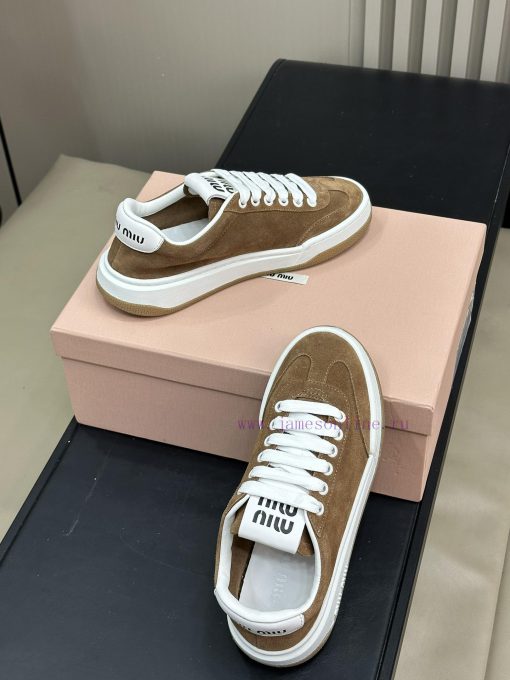 Top Qualitymiu Ss24 New Arrival～Miumiu 24 Spring/summer Small Dirty Shoes Suede LayoutOriginal q74hdmy6 - Image 6