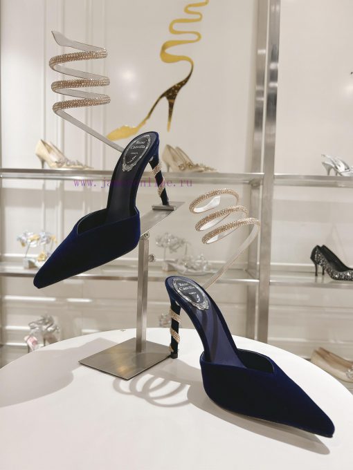 Top Version𝐑𝐞𝐧𝐞𝐂𝐚𝐨𝐯𝐢𝐥𝐥𝐚 | 2024 𝐬𝐬𝐬𝐬𝐬 CLEO Series Women's High Heels With A Snake Shaped Heel Wr mb12hn1q - Image 9