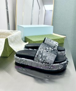 Gucci2024 Summer New Product Women's Waterproof Platform Sandals Top Quality Material And Craft i1wgmdbo