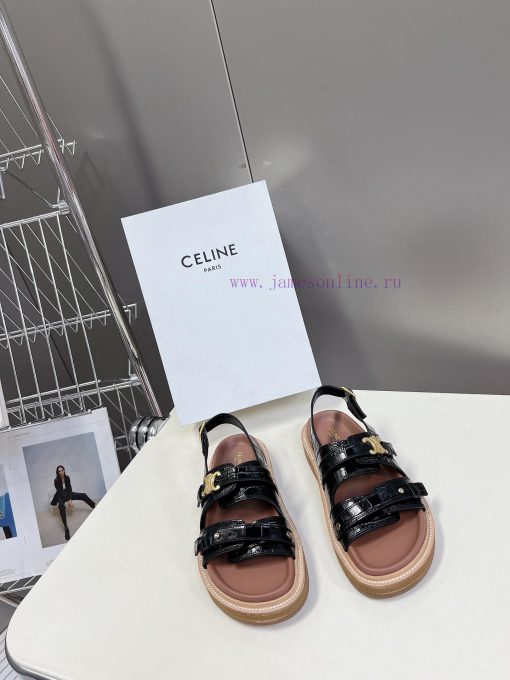 CELINE's New Spring And Summer Products Triumphal Arch Retro Roman Sandals And Slippers Come In 0koa28ht - Image 2
