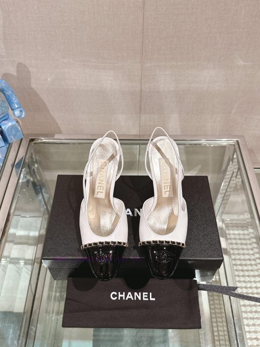 -Purchasing Level24Ss New Chanel High-heeled Back Empty SandalsSling Back Was Introduced In 195 cayv4abk - Image 2
