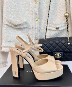 Chanel | Chanel 24P New Product ShowWaterproof Platform Double C High-heeled SandalsParis Fashi irphlxny