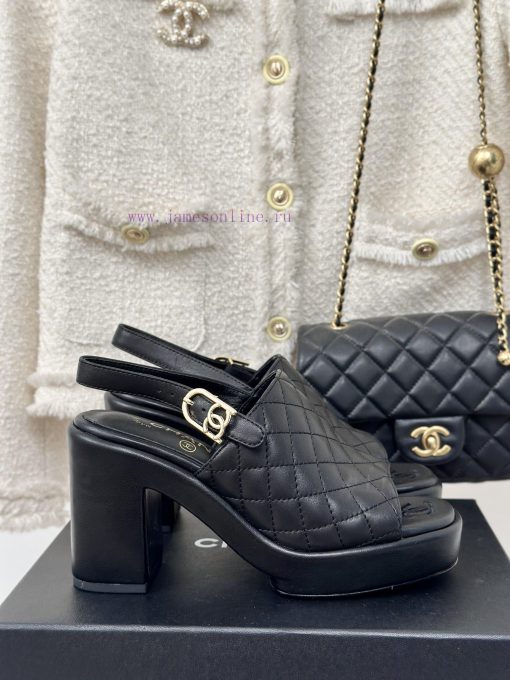 Chanel | Chanel 24P New ProductThick And Waterproof Platform Double C Diamond Grid SandalsA Mus iak5tp7h