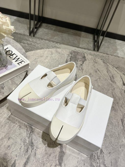 Leather Majira 24 Spring/Summer New Product Art Retro Split Toe Canvas Shoes One Step Lazy Shoe na5r3ssz - Image 6