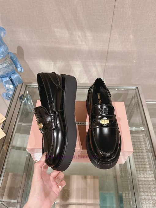 -24Ss Miu Miu Coin Thick Soled LoafersIn The 1950s Loafers Were Paired With Uniforms And Became t656ad8i - Image 5