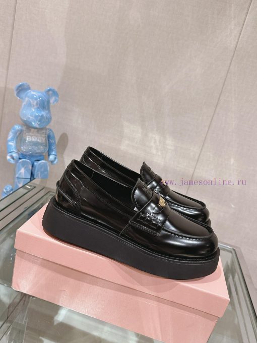 -24Ss Miu Miu Coin Thick Soled LoafersIn The 1950s Loafers Were Paired With Uniforms And Became t656ad8i - Image 6
