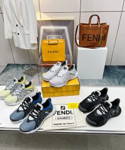 2024 Fendi Casual Sports Men's Shoes White High-tech Mesh Material Lightweight And Flexible Rub 9o5sbcz4