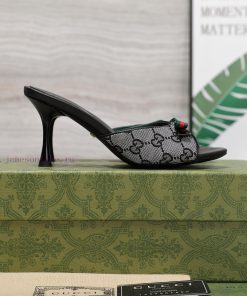 Latest Popular ItemGucci Purchasing 2024 Thin Heel Series Butterfly Bow High-heeled Sandals And 31vq48nq