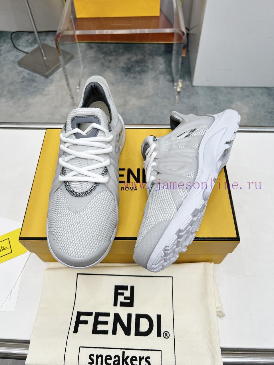 Top TierFENDI 2024SS Men's Spring/Summer New Technology Sneakers Tag Sports Shoes Show Poster S cpmj6nvh - Image 3