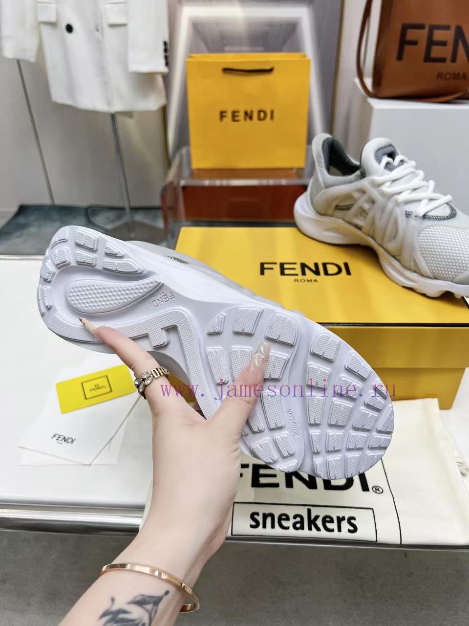 Top TierFENDI 2024SS Men's Spring/Summer New Technology Sneakers Tag Sports Shoes Show Poster S cpmj6nvh - Image 7