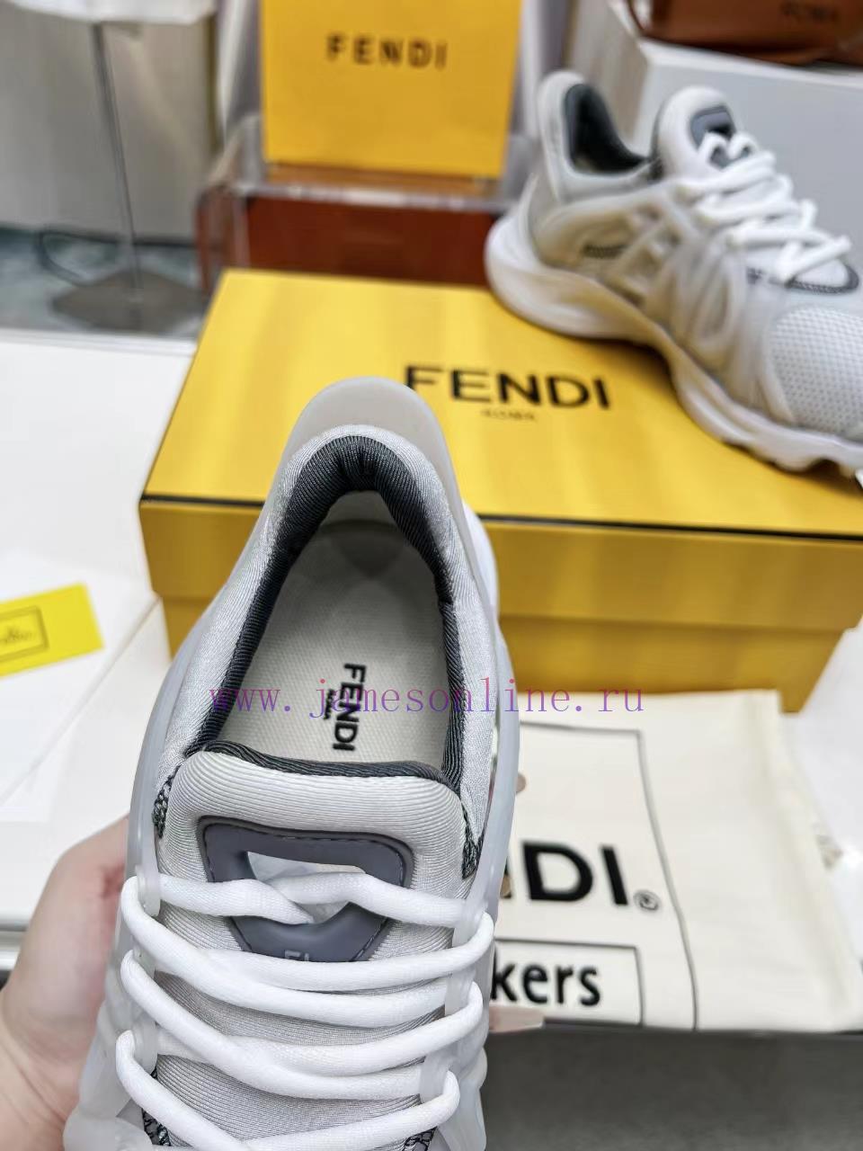 Top TierFENDI 2024SS Men's Spring/Summer New Technology Sneakers Tag Sports Shoes Show Poster S cpmj6nvh - Image 8