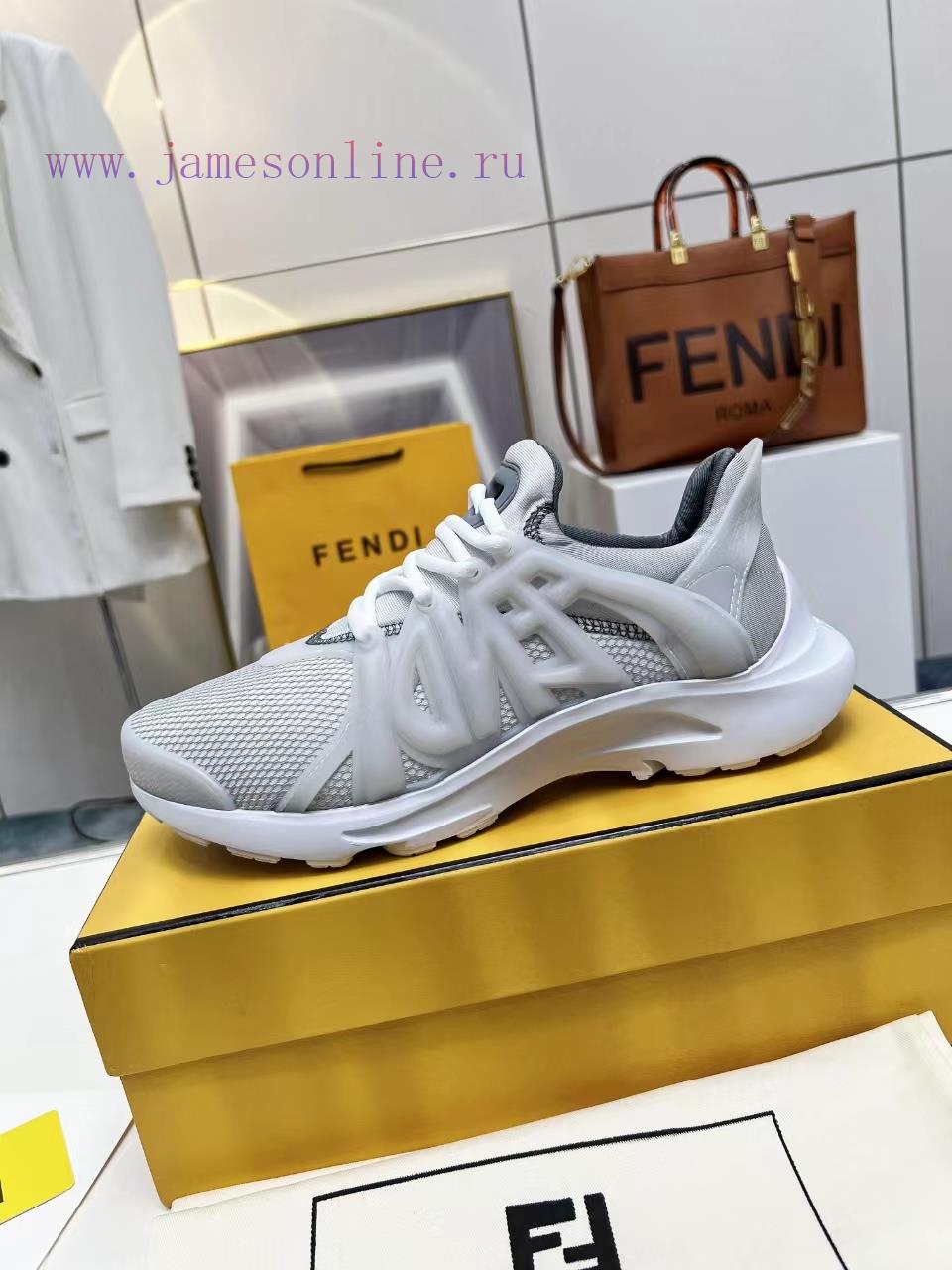 Top TierFENDI 2024SS Men's Spring/Summer New Technology Sneakers Tag Sports Shoes Show Poster S cpmj6nvh - Image 9