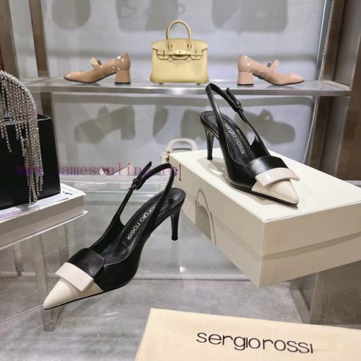 New Sergio Rossi Spring/Summer Versatile Gold CollectionOriginal One-to-one Development Careful m98hulww - Image 3