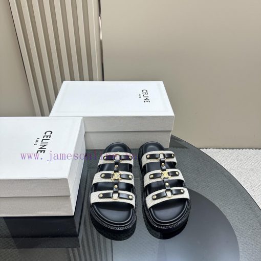 Celine | Celine 24ss Spring/Summer New ProductsLazy SlippersGo MaterialThe Fabric Is Made Of Im td02ibu7 - Image 3