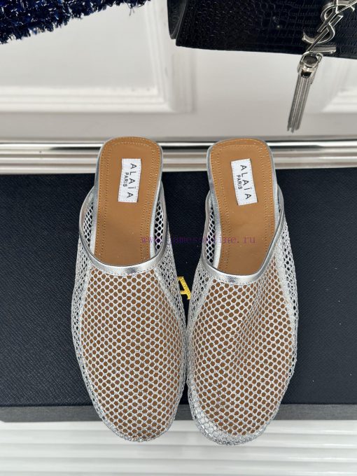 AlAIA | Classic Retro Mesh Flat Half Slippers From AlAIAFull Of Girlish Style With Both Modern h5yrsvuf - Image 5