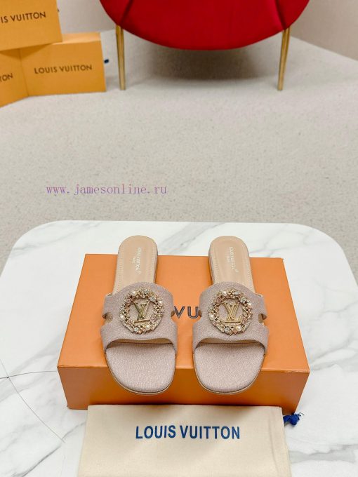 LV Lazy Dragging With Smooth Calf Leather Upper And Eye Catching Silver Metal Toe Engraved With evvtbe6p