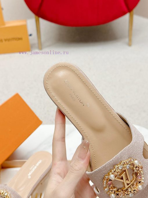 LV Lazy Dragging With Smooth Calf Leather Upper And Eye Catching Silver Metal Toe Engraved With evvtbe6p - Image 9