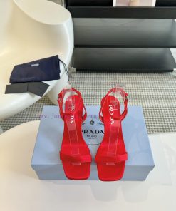 (9cm)Prada Prada 24/Early Spring New Beautiful Silk SandalsThis Season Is So Surprising The Lon yj7hm0zk