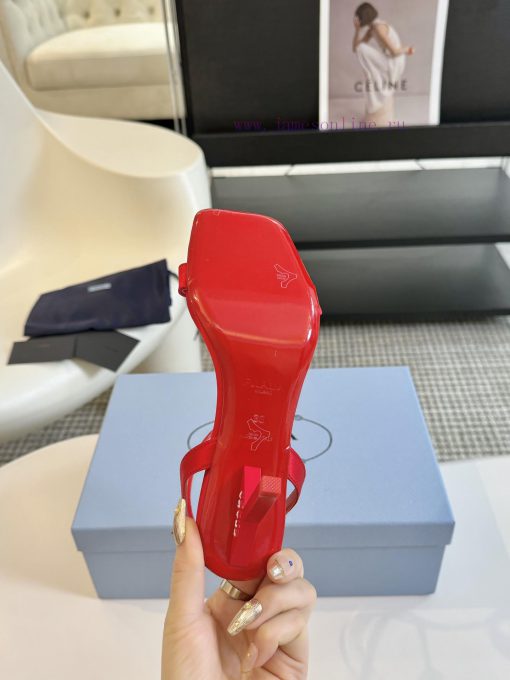 (9cm)Prada Prada 24/Early Spring New Beautiful Silk SandalsThis Season Is So Surprising The Lon yj7hm0zk - Image 10