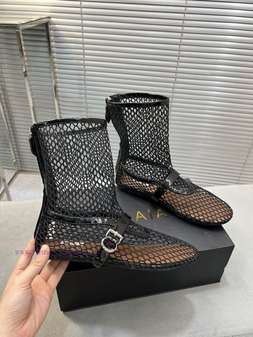 ALAIA Summer New Flat Bottomed Mesh Boots Cool Boots ️The Original Version Purchased The ALAIA r5r8ihcc - Image 5