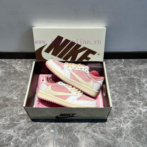 Travis Scott X Jordan Air Jordan 1 Low Low Cut Pink And White ️ The Simple And Elegant Design G rwfbrnm2 - Image 7