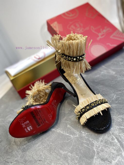 CL Red Soled Shoes Are The MostChristian Louboutin Classic Red Bottom High Heels Round Head Str omo48e92 - Image 9
