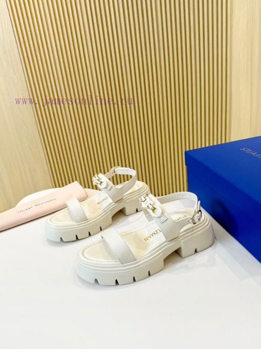 SW Roman SandalsFabric CowhideInner SheepskinLarge Sole Private Model IP Ultra Light Large Sole ldc84pf8 - Image 4