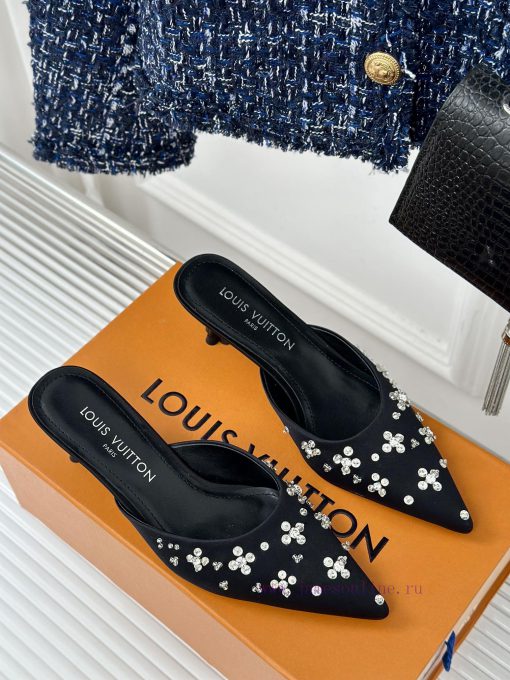 L * V Donkey 24S Popular Model With Rhinestones And Empty SpaceSandal SeriesThe Shoe Upper Is M 1cb4kc5x - Image 4
