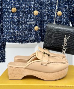 TOD's Classic Explosive Thick Bottom Metal BuckleHalf Drag SeriesOriginal Customized Calf Leath tll0f4xa